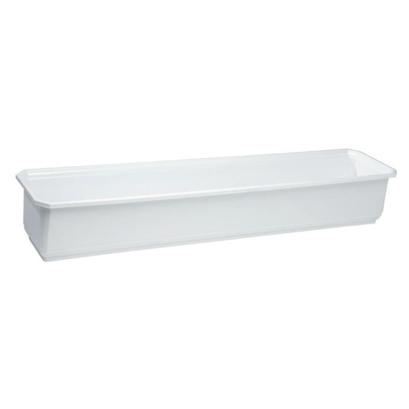 Blomsterkasse Plast, 500mm, Hvid, 10stk, Nyby