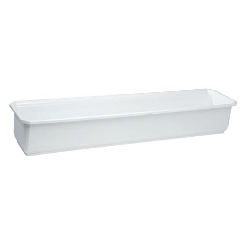 Blomsterkasse Plast, 500mm, Hvid, 10stk, Nyby