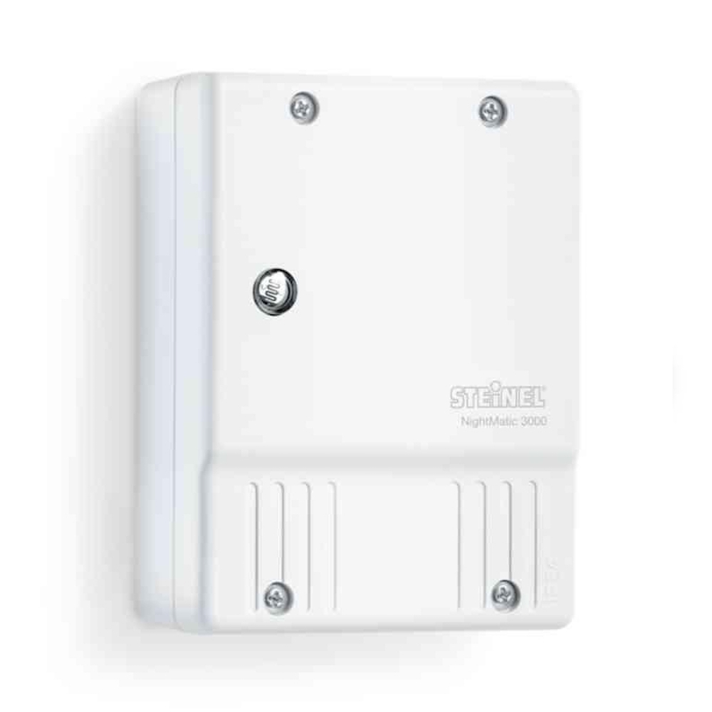 Lysrelæ NightMatic 3000 Vario 1000W 230-240V IP54 Hvid Steinel