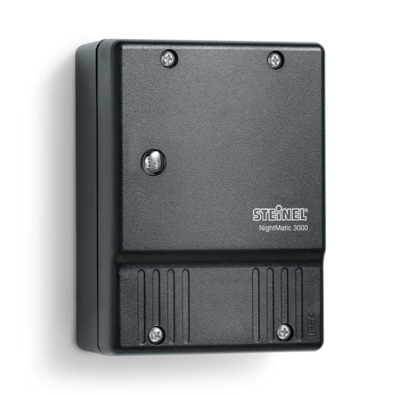 Ljusrelä NightMatic 3000 Vario 1000W IP54 Svart Steinel