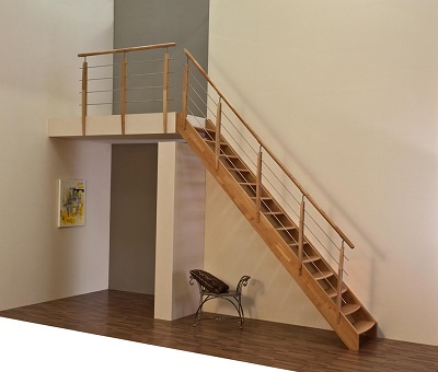 LOFTTRAPPA PRIMA RAK GRAN UTAN SÄTTSTEG