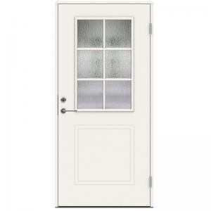 Ytterdörr Swedoor P-400 Cotswoldglas Vit NCS-S 0502-Y (standard)