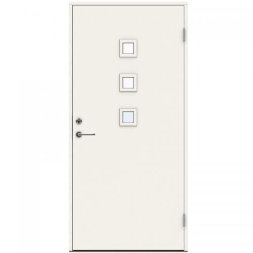 Ytterdörr Swedoor P-1100 Klarglas Vit NCS-S 0502-Y