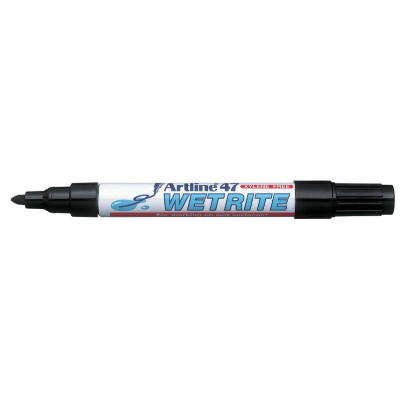 Overstregningstusch Wetrite 47, Sort, 12stk, Artline