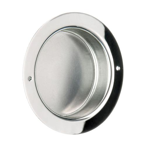 Skydedørsskål 50mm Poleret Rustfrit Stål Beslagboden BK903