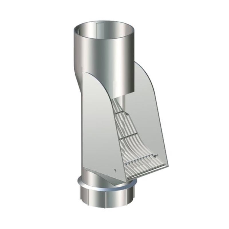SLS Selvrensende Bladfanger Silvermetallic, Lindab 74342