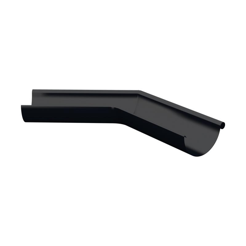 RVY Tagrende Hjørne Ydre 100mm 135° Sort, Lindab 34916