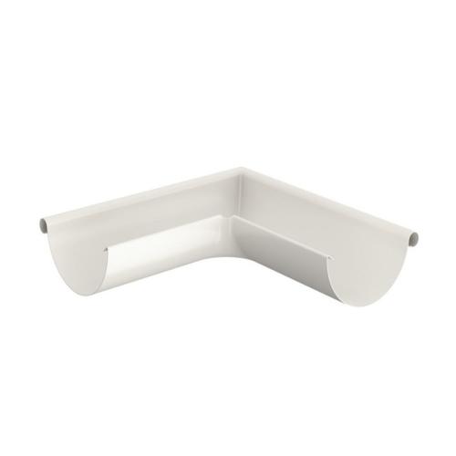 RVY Tagrende Udvendig Hjørne 125mm 90° Antikvit, Lindab 34874