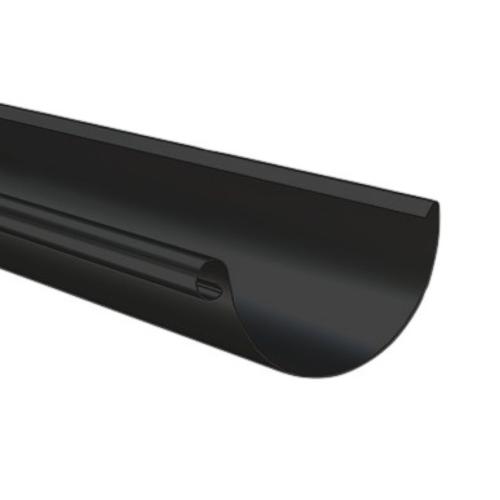 Hängränna 125/2000mm Svart, Lindab 3690