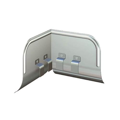 OSK Overløbsbeskyttelse Vinklet 90 grader Sølvmetallic, Lindab 97494