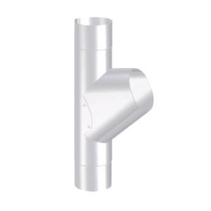 GROR Branch Pipe Adjustable 87mm Antique White, Lindab 74954
