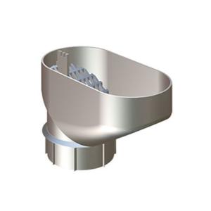 RT Cleanout Funnel Silver Metallic, Lindab 96635