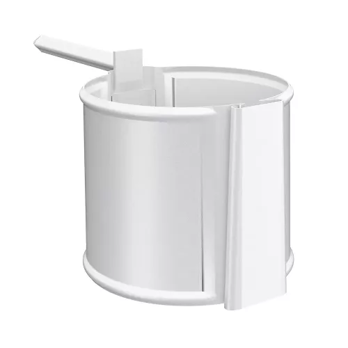 SV Vægskurv med Kile Uden Fod 87mm Antik Hvid, Lindab 2362