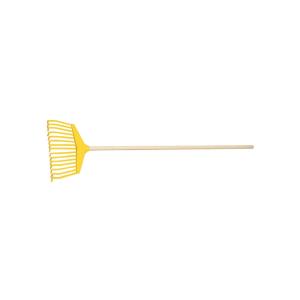 Mini Leaf Rake, 235mm, Yellow, 10pcs, Nyby