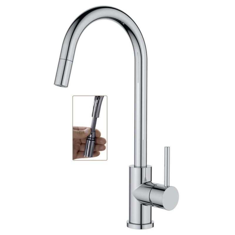 Køkkenarmatur Imperia Flex 'U' Chrome Adora