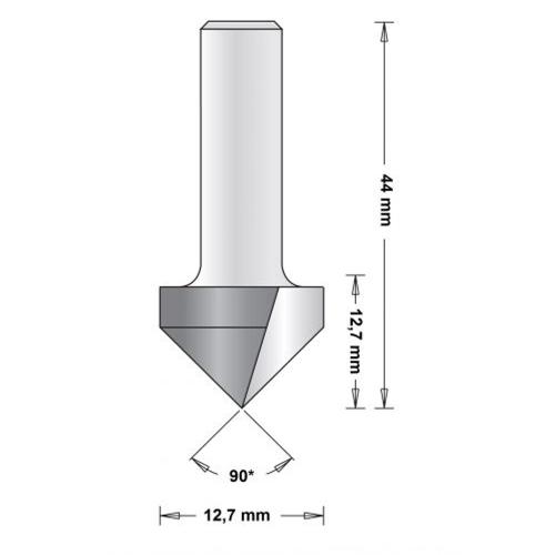 V-Notfräs 90° 12,7mm, HiKOKI 66754088