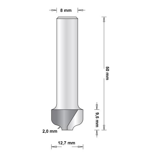 Profilfräs Utan Styrning 12,7mm, HiKOKI 66754090