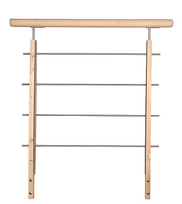 SKYDDRÄCKE PRIMA TRÄ STÅL 1M GRAN