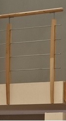 TRAPPRÄCKE PRIMA BOK TRÄ STÅL 1M