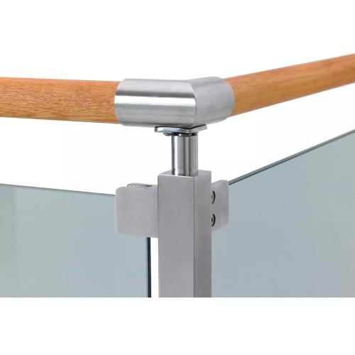 Hörnstolpe Bertil 90° Rostfritt Stål SS316 Jabo 3579