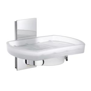 Soap Dish Smedbo Pool ZK342 Chrome/Frosted Glass