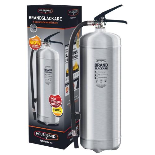 Brandsläckare pulver 6kg 55A Design Edition Housegard