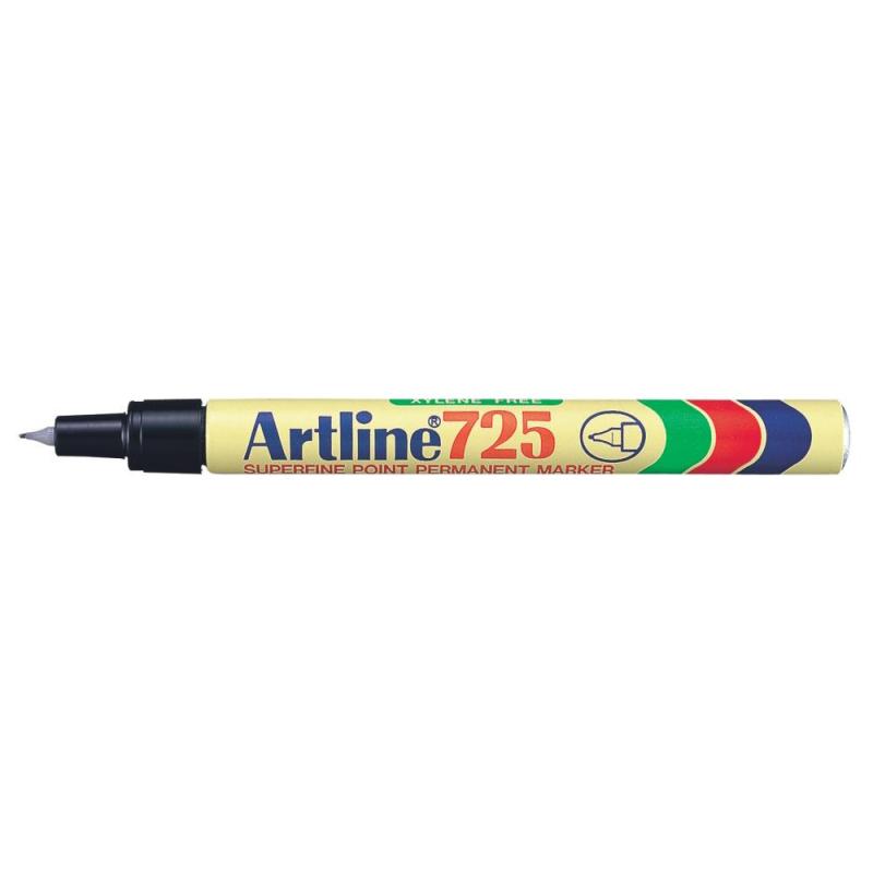 Overstregningstusch 725, Sort, 12stk, Artline
