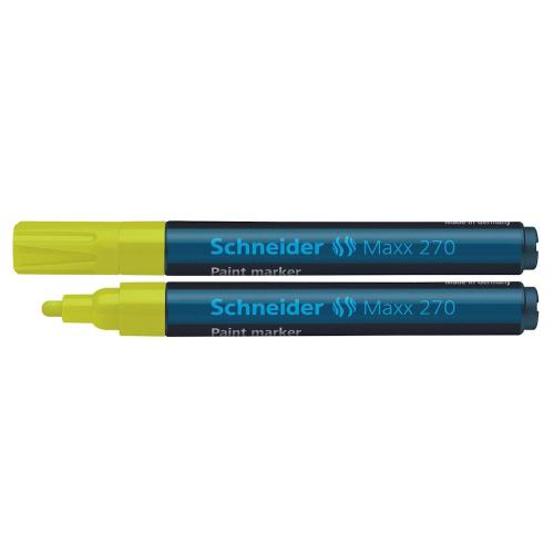 Lackpenna Maxx 270, 1-3mm, Gul, 10st, Schneider