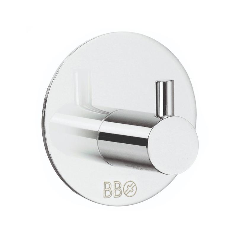 Enkelkrok Diameter 48mm Självhäftande Förkromad 10st Beslagsboden BK1101