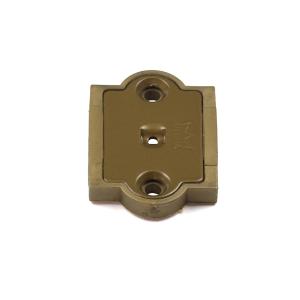 Fixing Plate 2434 Brown, 2pcs, Habo 15744
