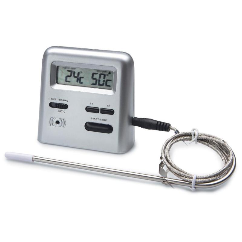 Viking 527 Digitalt Stegetermometer (Sølv) – Perfekt til Madlavning & Bagning