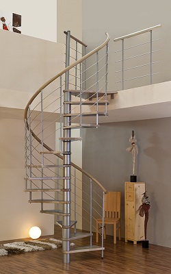 Spiraltrappa, Venedig, Ek, 1400mm, Byggera