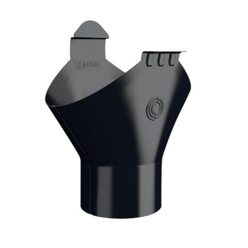 Omvikningskupa OMV, 125/87mm Svart, Lindab 6857