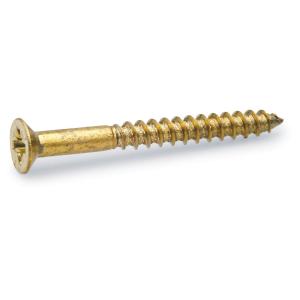 Wood Screw TFX 5.0x60mm Brass 5pcsx1pak Fast 280745