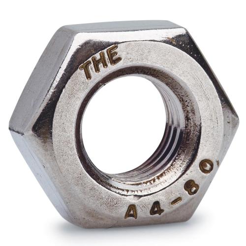 Møtrik M4 7mm Rustfrit Stål Syrefast 10stk Fast 277417