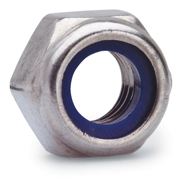 Låsemøtrik Rustfri, A4, M5, 100stk, Fast 277503