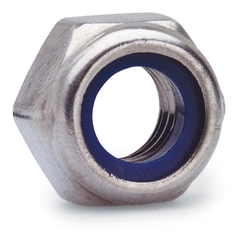 Låsmutter Rostfritt, A4, M5, 100st, Fast 277503