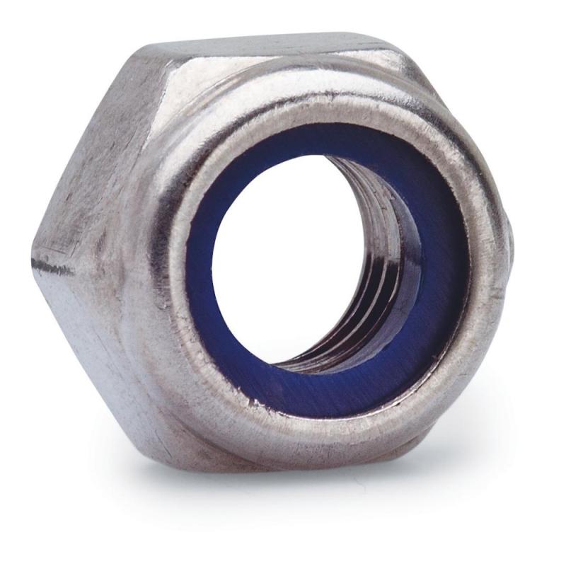 Låsemøtrik Rustfri, A4, M10, 50stk, Fast 277509