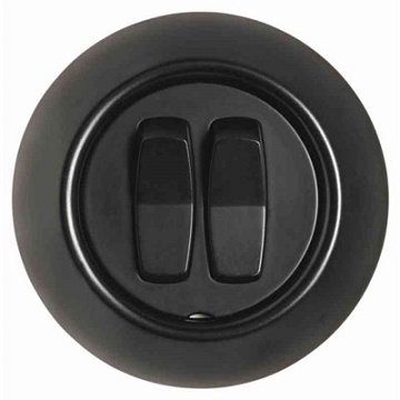 STRÖMBRYTARE RENOVA KRON SVART