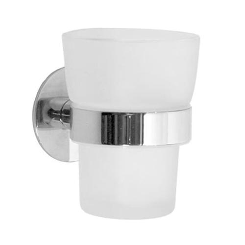 Tandborstglas Time Krom/Frostat Glas Smedbo YK343