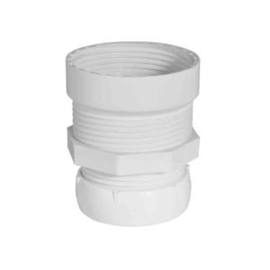 Threaded Connection Inv GG With Clamp Ring And Nut, 32mm X G40, White, Faluplast