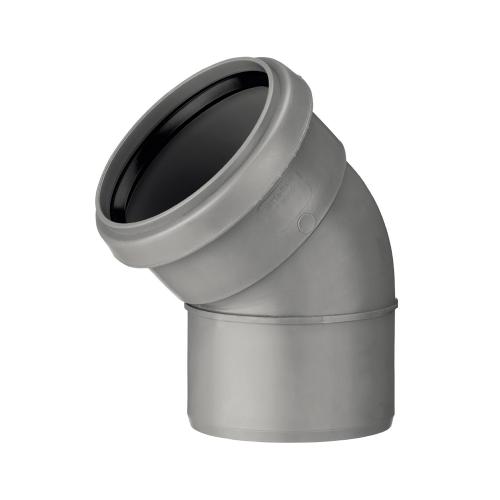 Rörböj Polypropen 1 Muff 50mmx45GR Terana