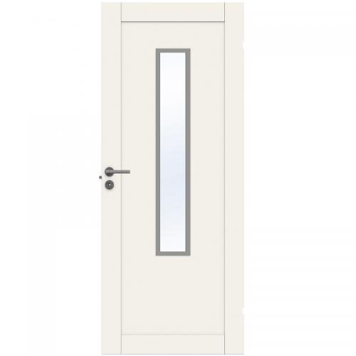 Innerdörr Swedoor Unique 01L GWA1120 Glas Vit NCS-S 0502-Y