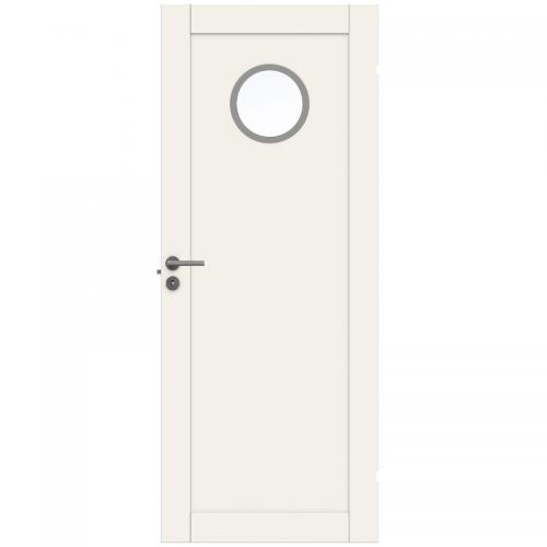 Innerdörr Swedoor Unique 01L GWA130 Glas Vit NCS-S 0502-Y