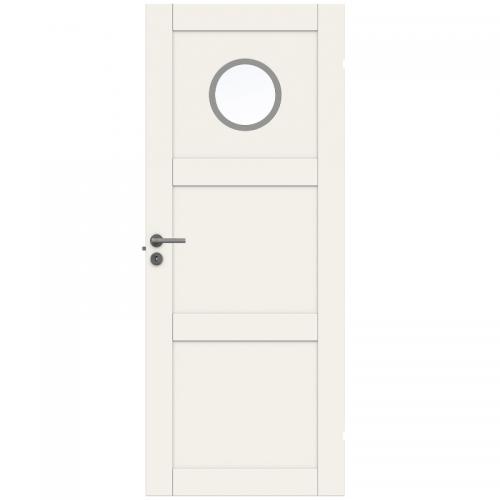 Innerdörr Swedoor Unique 03L GWA130 Glas Vit NCS-S 0502-Y