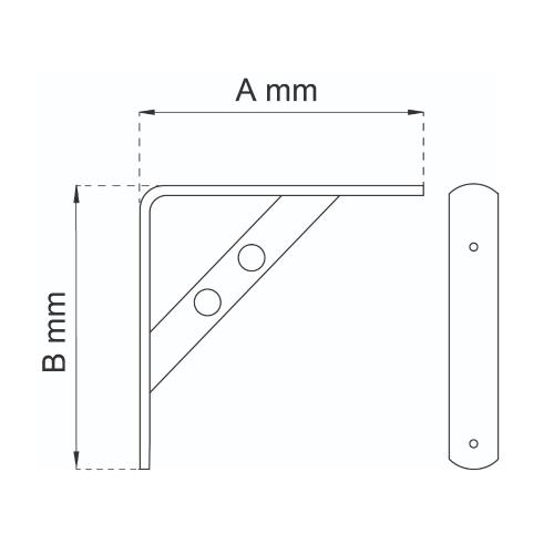 Konsol Circle 145mm, 80Kg, Habo