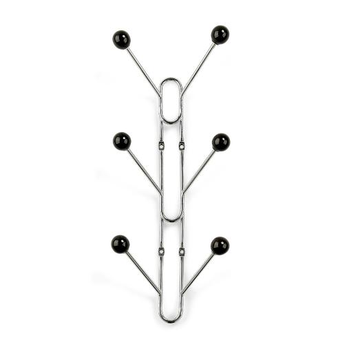 Kædeophæng Benny 6-Krog, Krom/Sort, Habo 16259