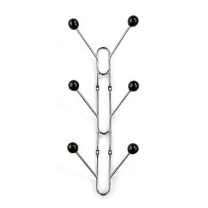 Chain Hanger Benny 6-Hook, Chrome/Black, Habo 16259