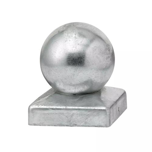 Stolplock Med Knopp 71x71mm Grå Jabo 3636