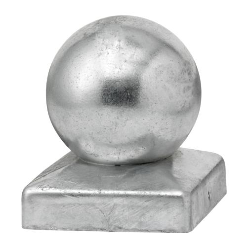 Stolpehat Med Knop Galvaniseret 96x96mm Jabo 3637